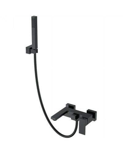 Смеситель для ванны Boheme Qubic 473-B Черный матовый