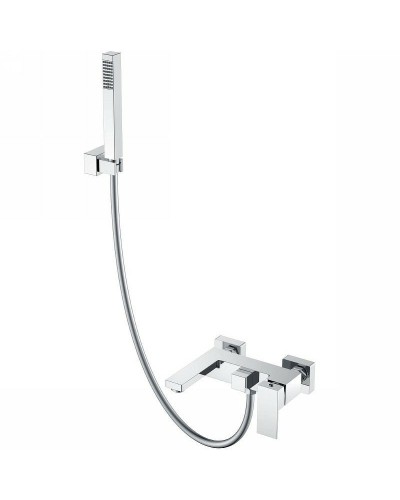 Смеситель для ванны Boheme Qubic 473-CR Хром