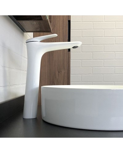 Смеситель для раковины Comforty FC074B-CKBT Белый