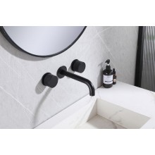 Смеситель для раковины Abber Wasser Kreis AF81122B Черный матовый