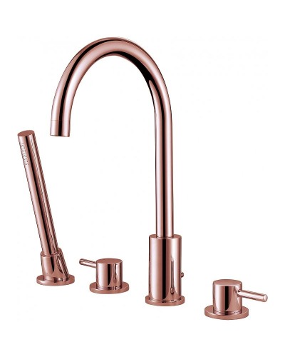 Смеситель на борт ванны Abber Wasser Kreis AF8113RG Розовое золото