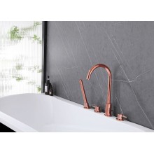 Смеситель на борт ванны Abber Wasser Kreis AF8113RG Розовое золото