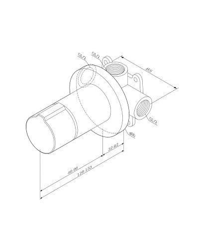 Смеситель для душа AM.PM X-Joy TouchReel F85A65722 Черный матовый
