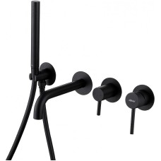 Смеситель для ванны Abber Wasser Kreis AF8130B Черный матовый