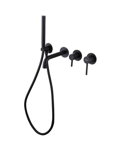 Смеситель для ванны Abber Wasser Kreis AF8130B Черный матовый