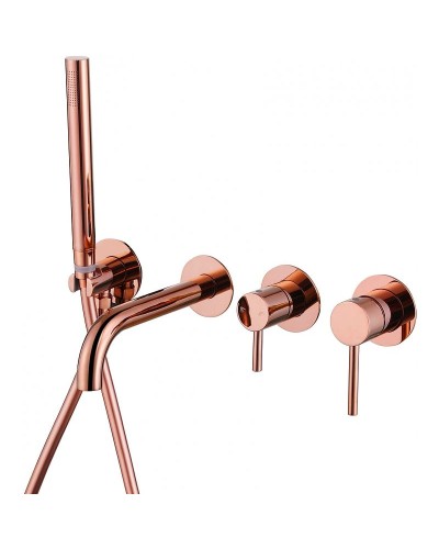 Смеситель для ванны Abber Wasser Kreis AF8130RG Розовое золото