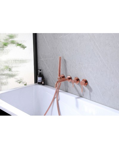 Смеситель для ванны Abber Wasser Kreis AF8130RG Розовое золото