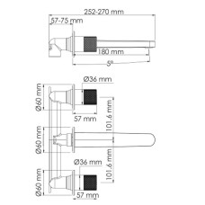 Смеситель для раковины WasserKRAFT Mosel 4645 Хром