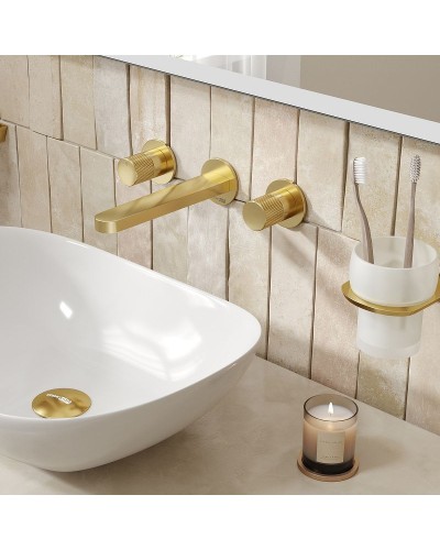 Смеситель для раковины WasserKRAFT Schunter 8245 Золото матовое