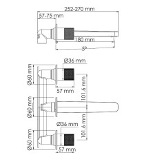 Смеситель для раковины WasserKRAFT Schunter 8245 Золото матовое
