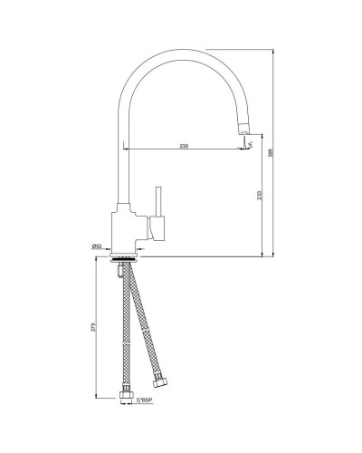 Смеситель для кухни Jaquar Florentine FLR-CHR-5179B