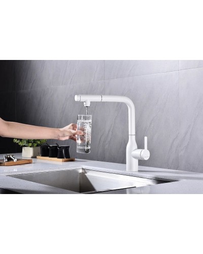 Смеситель для кухни Paulmark Viper Vi213105-431 Белый матовый