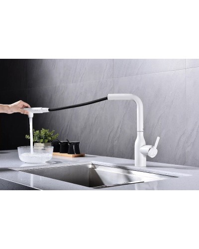 Смеситель для кухни Paulmark Viper Vi213105-431 Белый матовый