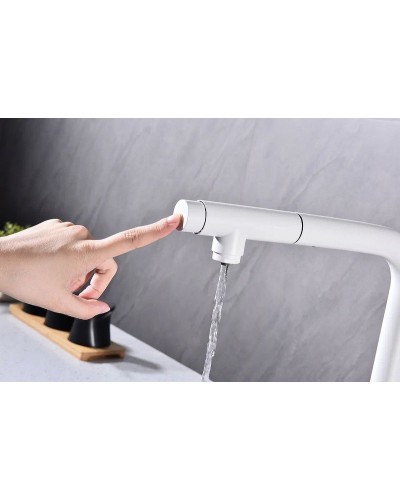 Смеситель для кухни Paulmark Viper Vi213105-431 Белый матовый