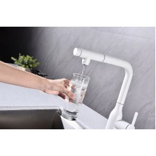 Смеситель для кухни Paulmark Viper Vi213105-431 Белый матовый