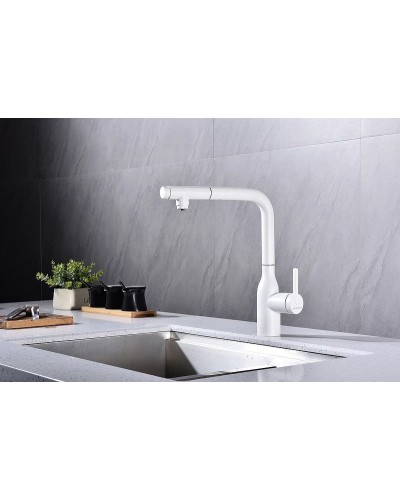 Смеситель для кухни Paulmark Viper Vi213105-431 Белый матовый