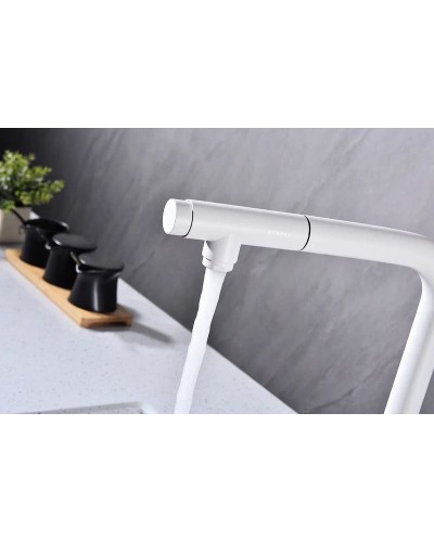 Смеситель для кухни Paulmark Viper Vi213105-431 Белый матовый