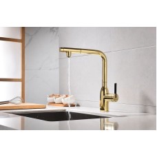 Смеситель для кухни Paulmark Viper Vi213105-G Золото