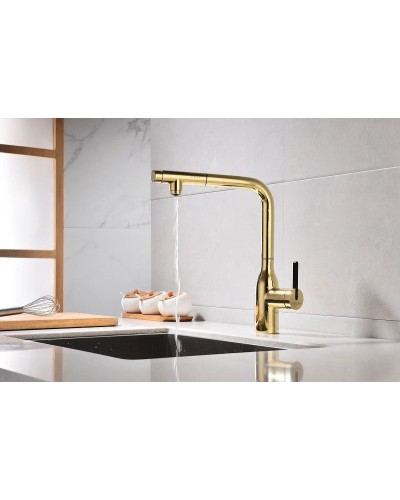 Смеситель для кухни Paulmark Viper Vi213105-G Золото