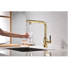 Смеситель для кухни Paulmark Viper Vi213105-G Золото