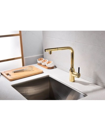Смеситель для кухни Paulmark Viper Vi213105-G Золото
