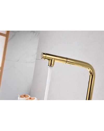 Смеситель для кухни Paulmark Viper Vi213105-G Золото