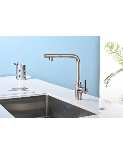 Смеситель для кухни Paulmark Viper Vi213105-NI Никель