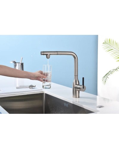 Смеситель для кухни Paulmark Viper Vi213105-NI Никель