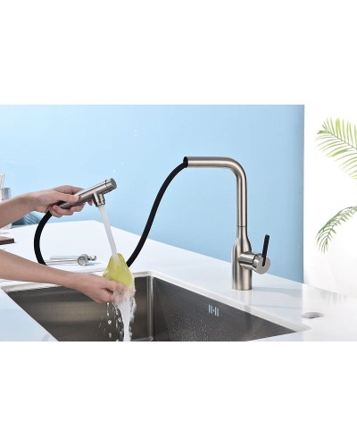 Смеситель для кухни Paulmark Viper Vi213105-NI Никель