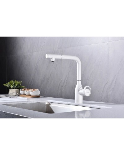 Смеситель для кухни Paulmark Urban Ur213104-431 Белый матовый