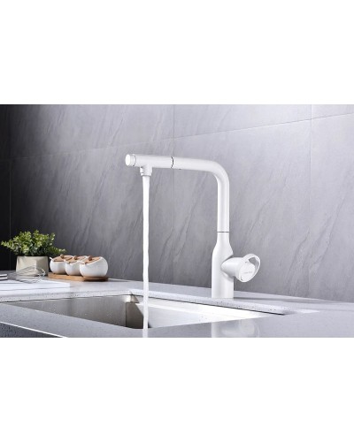 Смеситель для кухни Paulmark Urban Ur213104-431 Белый матовый