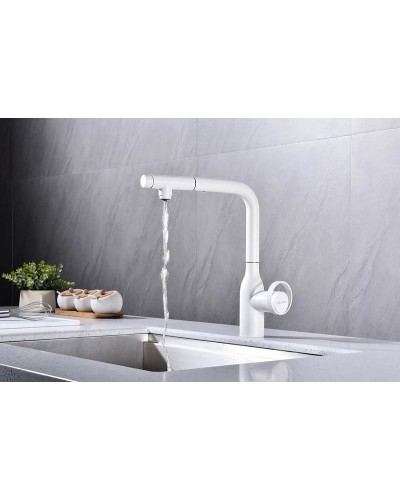Смеситель для кухни Paulmark Urban Ur213104-431 Белый матовый