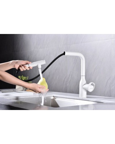 Смеситель для кухни Paulmark Urban Ur213104-431 Белый матовый