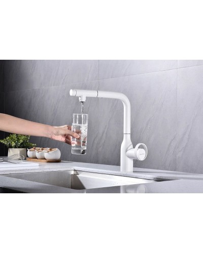 Смеситель для кухни Paulmark Urban Ur213104-431 Белый матовый