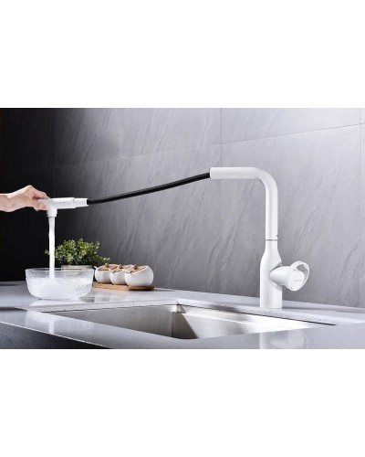 Смеситель для кухни Paulmark Urban Ur213104-431 Белый матовый