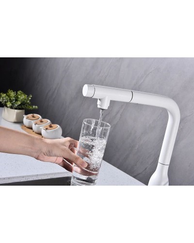 Смеситель для кухни Paulmark Urban Ur213104-431 Белый матовый