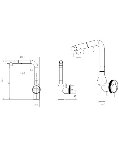 Смеситель для кухни Paulmark Urban Ur213104-G Золото