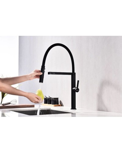 Смеситель для кухни Paulmark Leader Le214101-401 Антрацит