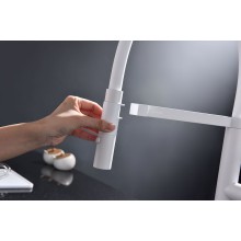 Смеситель для кухни Paulmark Leader Le214101-431 Белый матовый