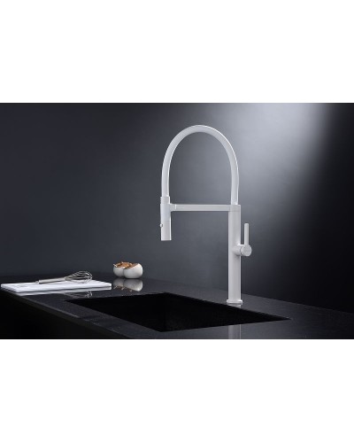 Смеситель для кухни Paulmark Leader Le214101-431 Белый матовый