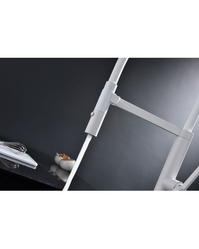 Смеситель для кухни Paulmark Leader Le214101-431 Белый матовый