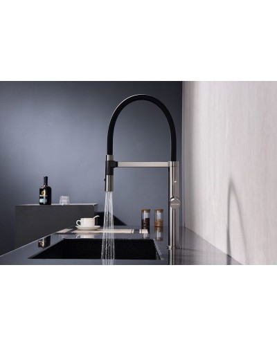 Смеситель для кухни Paulmark Leader Le214101-B Беретта