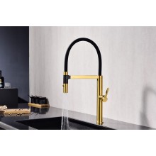 Смеситель для кухни Paulmark Leader Le214101-BG Брашированное золото