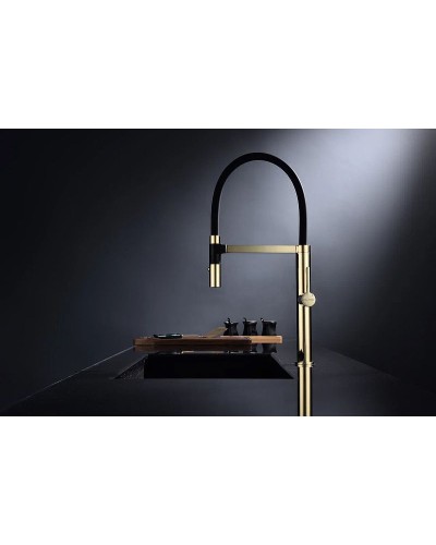 Смеситель для кухни Paulmark Leader Le214101-G Золото