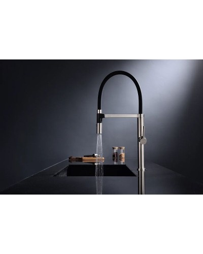 Смеситель для кухни Paulmark Leader Le214101-NI Никель