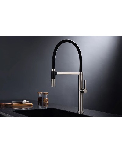 Смеситель для кухни Paulmark Leader Le214101-NI Никель