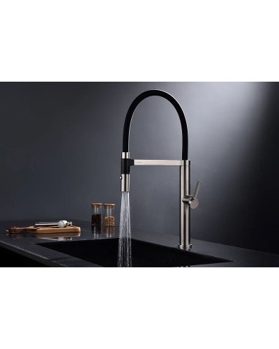 Смеситель для кухни Paulmark Leader Le214101-NI Никель