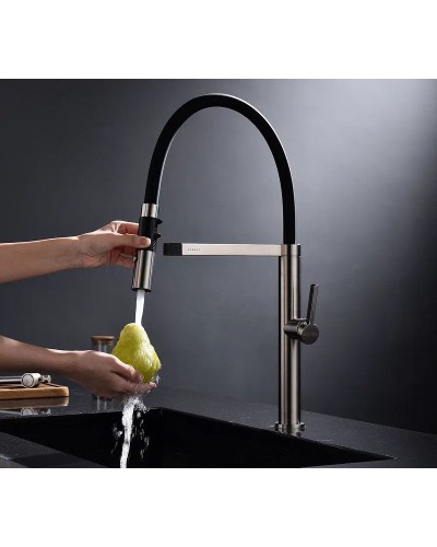 Смеситель для кухни Paulmark Leader Le214101-NI Никель