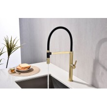 Смеситель для кухни Paulmark Leader Le214101-SBG Светлое брашированное золото