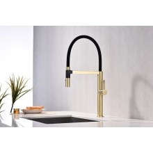 Смеситель для кухни Paulmark Leader Le214101-SBG Светлое брашированное золото